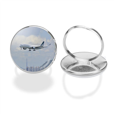 Cathay Pacific Airbus A350 aviation ring in stainless steel.