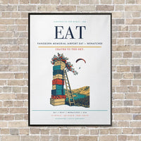 Thumbnail for Pangborn Memorial Airport EAT — Wenatchee vertical canvas print - framed - white background