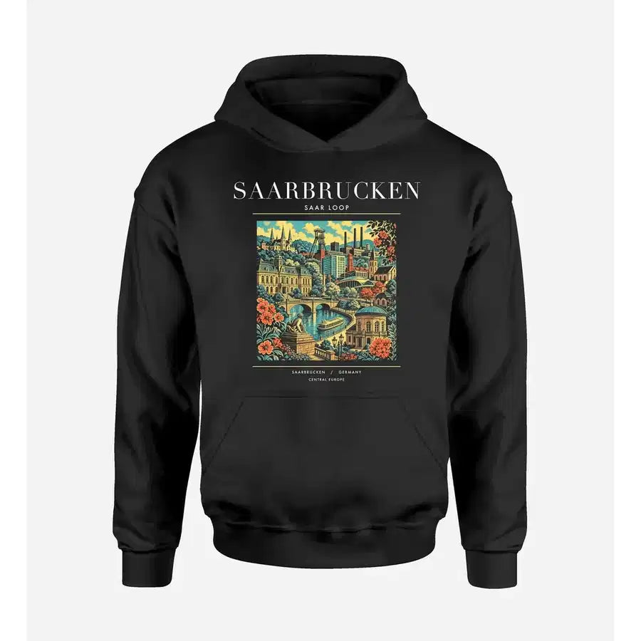 SAARBRUCKEN - Poster - Premium Hoodie - Black