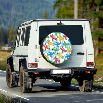 Funny Airplanes Tire Cover