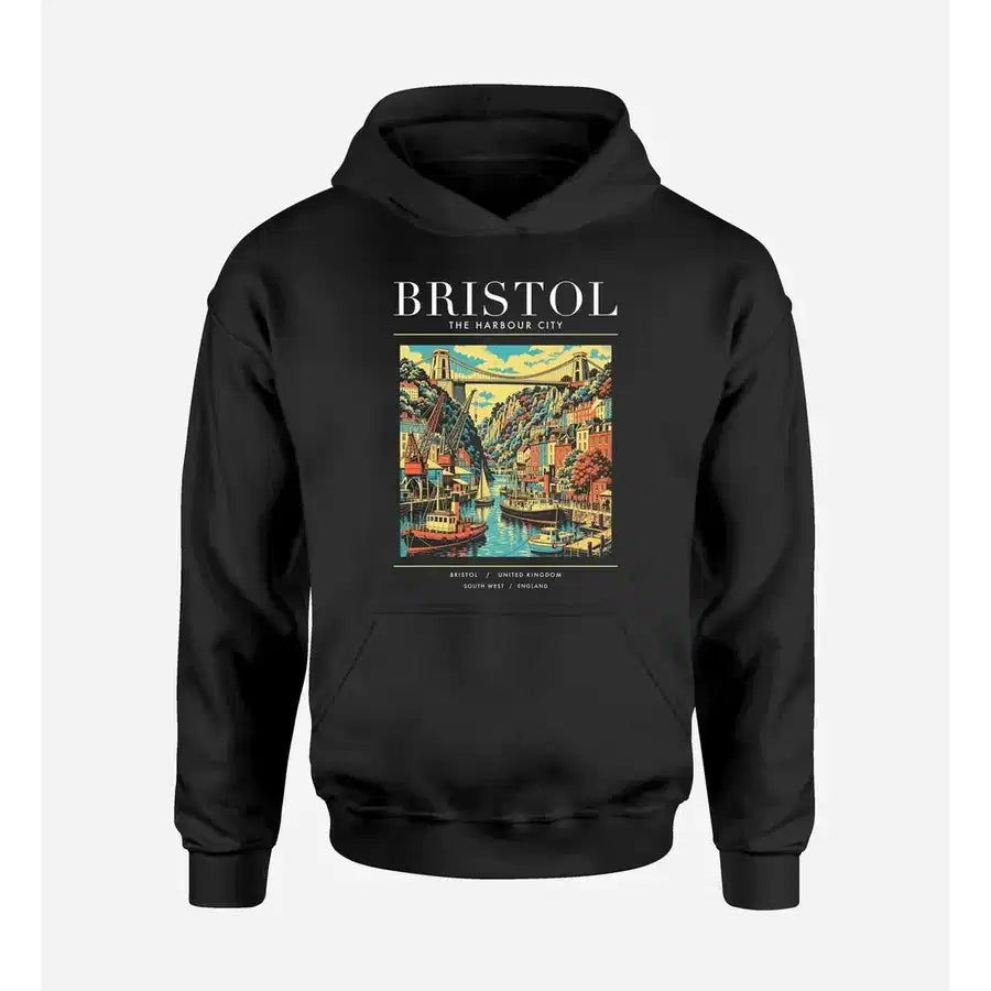 BRISTOL - Poster - Premium Hoodie - Black