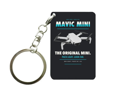 DJI Mavic Mini Key Chain design on black key chain