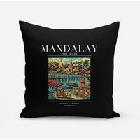 Thumbnail for MANDALAY - Poster - Pillow - Black