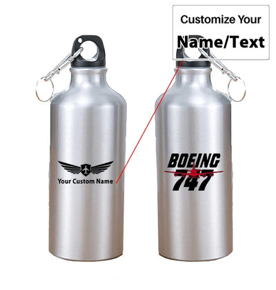 Amazing Boeing 747 aviation design on thermos, vacuum-insulated.
