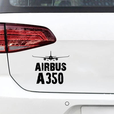 Airbus A350 & Plane Car aviation design car sticker in weather-resistant vinyl.