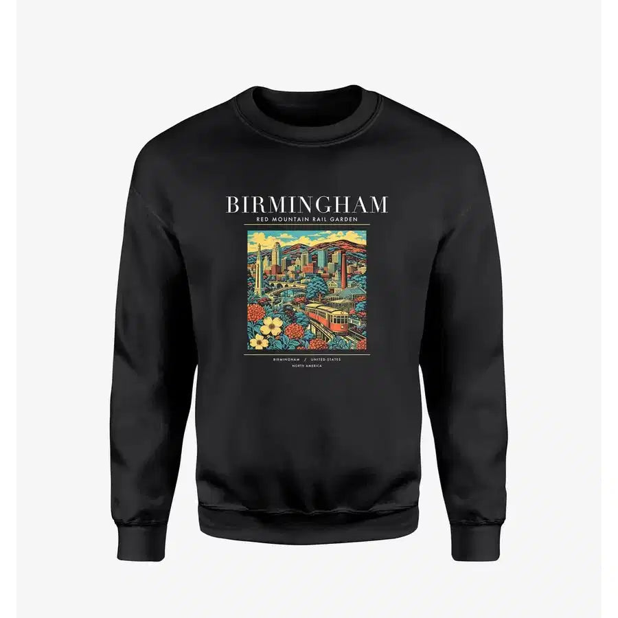 BIRMINGHAM - Poster - Sweatshirt - Black