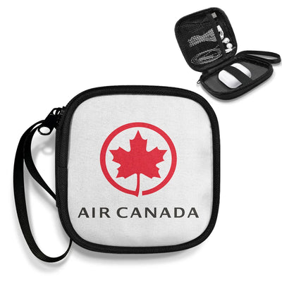 Air Canada Portable aviation portable headphone bag in padded polyester.