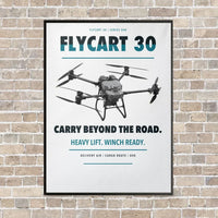 Thumbnail for DJI FlyCart 30 vertical canvas print - framed - white background