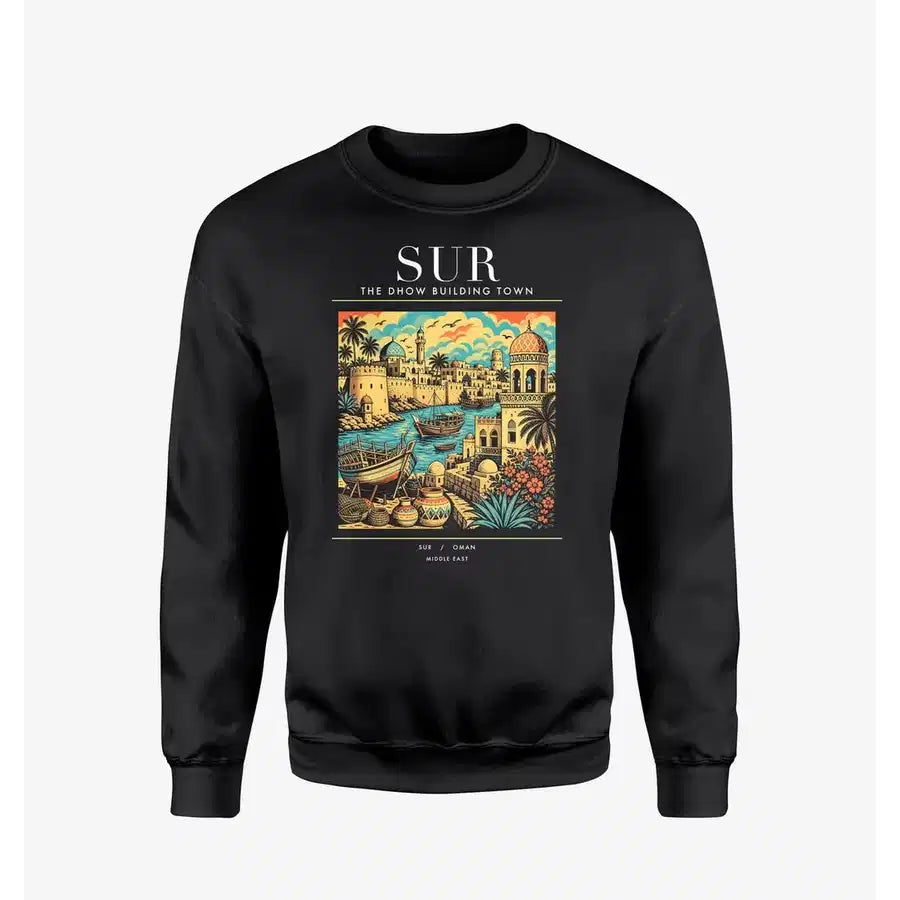 SUR - Poster - Sweatshirt - Black