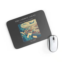 Thumbnail for VINTAGE G4198 - The Caribou Count - Designed Mouse Pads design on black rectangle