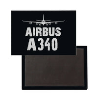 Thumbnail for Airbus A340 Plane aviation themed magnet, strong neodymium core.