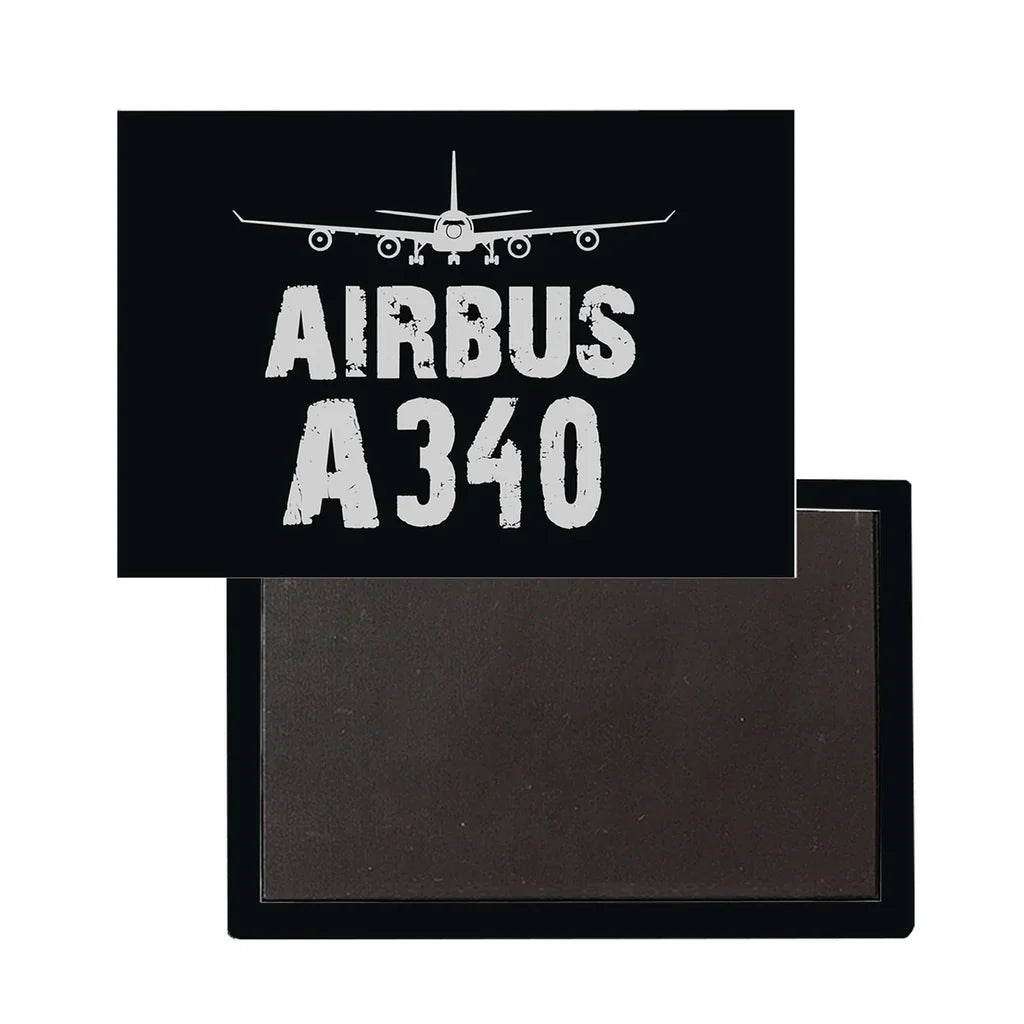 Airbus A340 Plane aviation themed magnet, strong neodymium core.