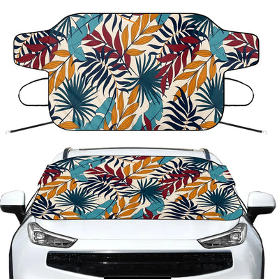 Super Leafs Car aviation design on car windshield cover.