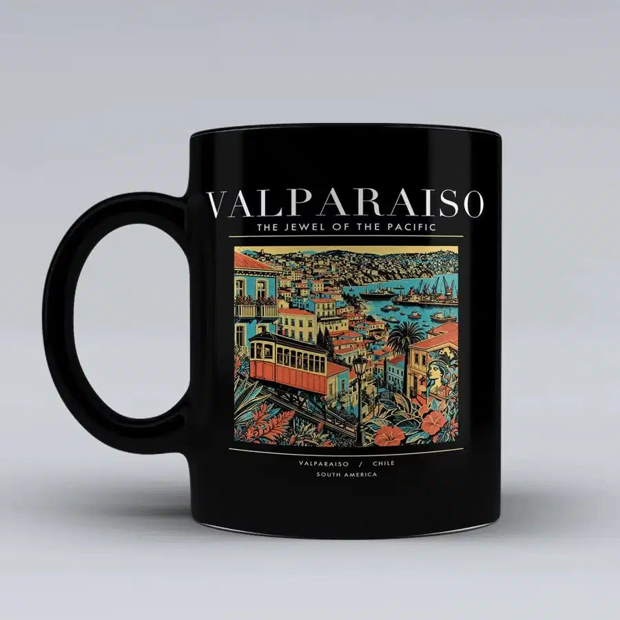 VALPARAISO - Poster - Mug - Black