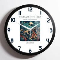 Thumbnail for VINTAGE G4252 - The Flare Path Crew - Designed Wall Clocks design on white framed