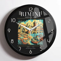 Thumbnail for RIMINI - Poster - Wall Clock Framed - Black