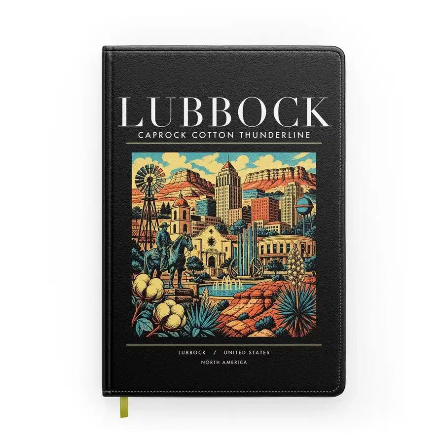 LUBBOCK - Poster - Notebook - Black