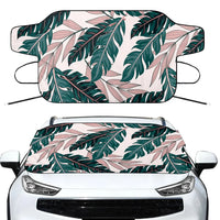Thumbnail for Seamless Palm Leafs Car aviation design on car windshield cover.