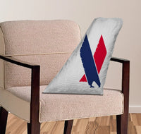 Thumbnail for Envoy Air Airlines aviation design on soft polyester filling aircraft tail pillow.