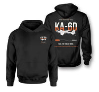 Thumbnail for KA-6D Intruder design on black double-side hoodie, double-side print