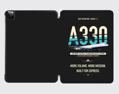 Airbus A330-300P2F design on black ipad tablet case