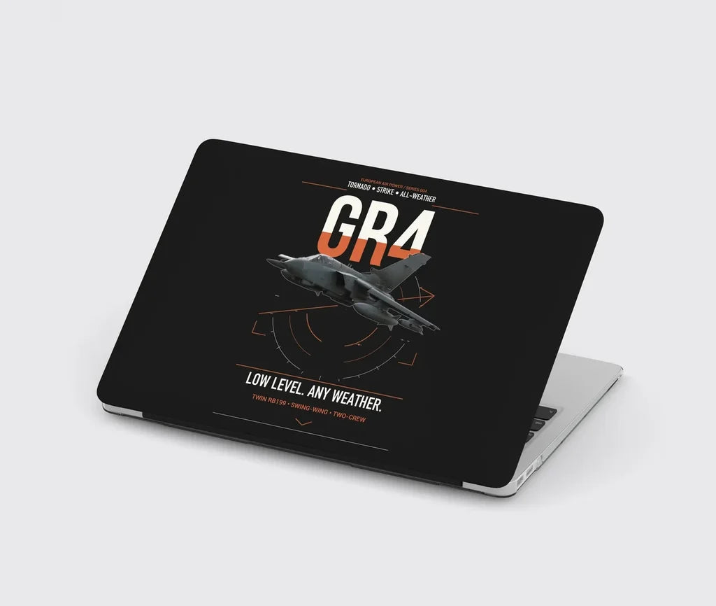 Panavia Tornado GR4 design on black MacBook case