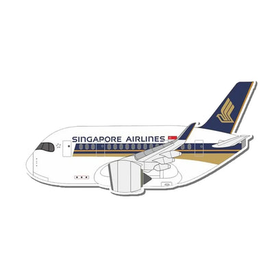 Singapore Airlines Airbus A350 Airplanes sticker, Wide 6cm (2.3inches)