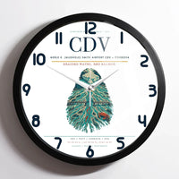 Thumbnail for Merle K. (Mudhole) Smith Airport (CDV) design on white framed wall clock