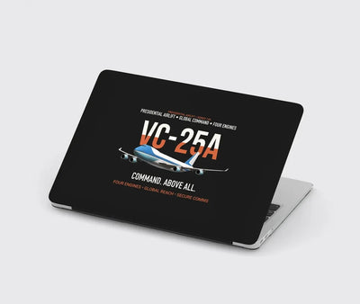 VC-25A Air Force One Presidential Airlift design on black MacBook case