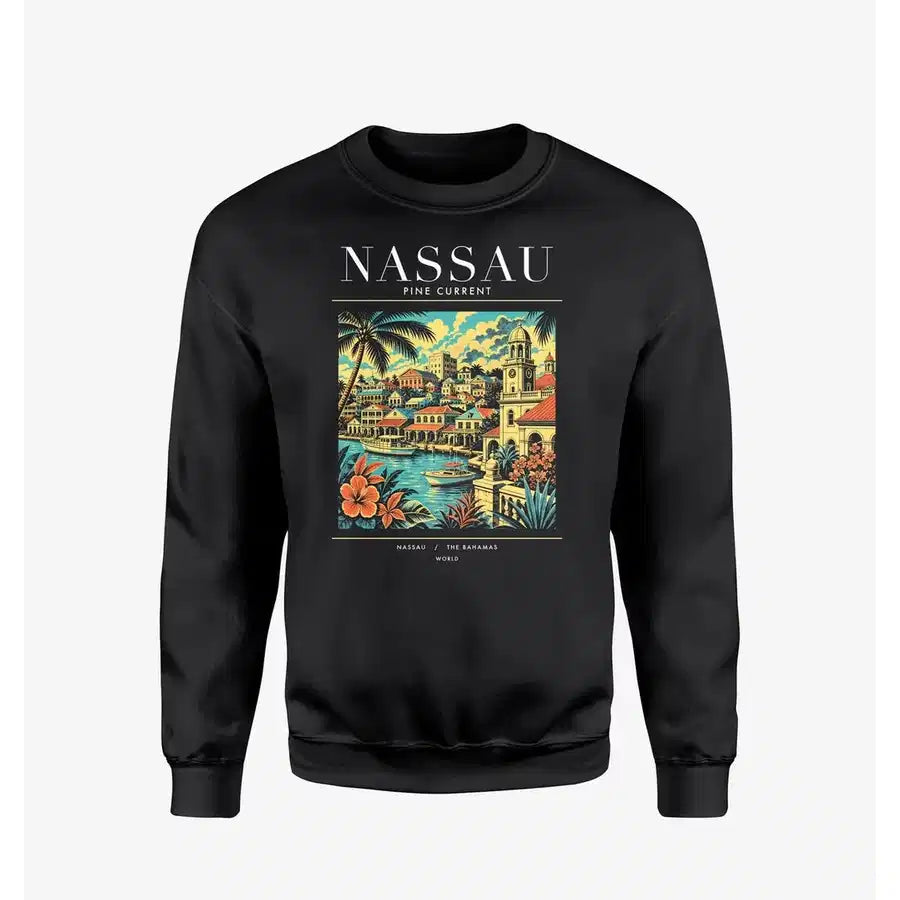 NASSAU - Poster - Sweatshirt - Black