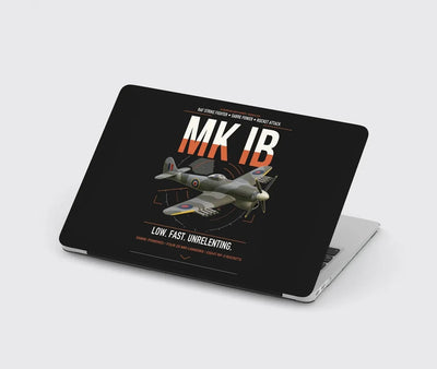 Hawker Typhoon Mk IB design on black MacBook case