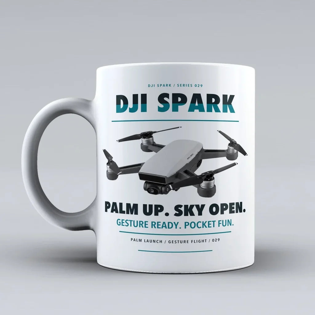 Spark Mug design on white dji