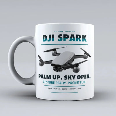 Spark Mug design on white dji