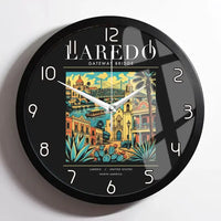 Thumbnail for LAREDO - Poster - Wall Clock Framed - Black