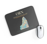 Thumbnail for Ahmed Ben Bella Airport (ORN) design on black rectangle mouse pad