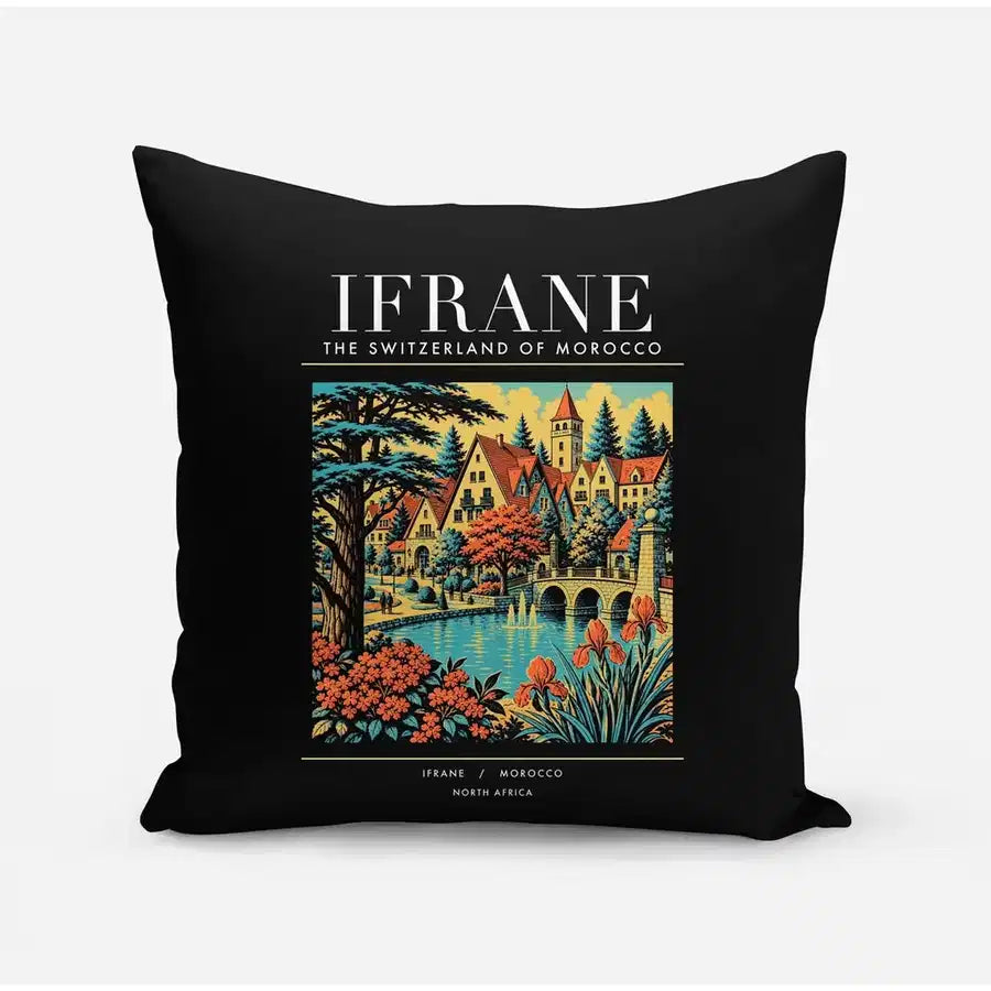 IFRANE - Poster - Pillow - Black