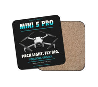 Thumbnail for DJI Mini 5 Pro design on black 1 piece coaster