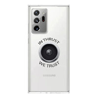 Thumbnail for In Thrust We Trust Transparent Silicone Samsung S & Note aviation design on transparent Samsung Galaxy S/Note case for samsung.