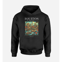 Thumbnail for IQUITOS - Poster - Premium Hoodie - Black