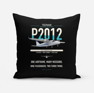 Tecnam P2012 Traveller design on black pillow