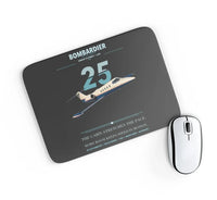 Thumbnail for Bombardier Learjet 25 design on black rectangle mouse pad
