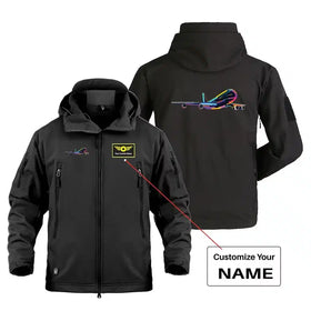 Multicolor Airplane Military Jackets (Customizable)