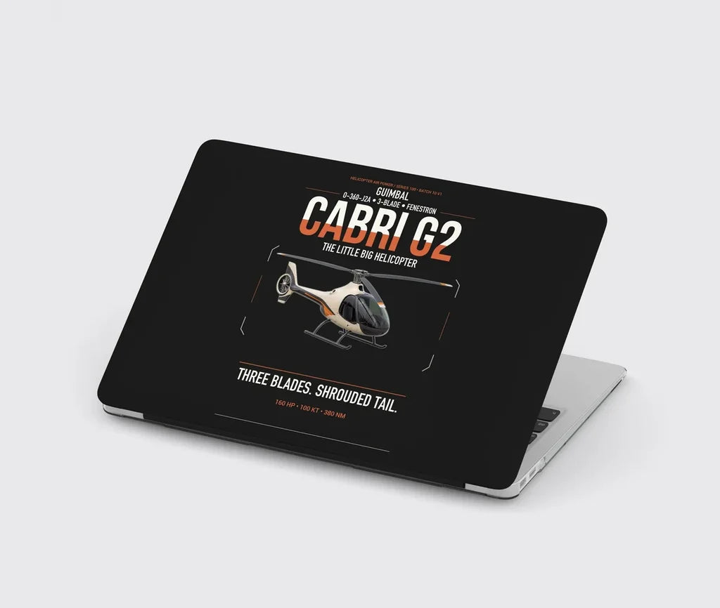 Guimbal Cabri G2 design on black MacBook case