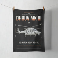 Thumbnail for HAL ALH Dhruv Mk III design on black towel