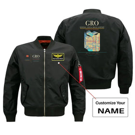 Girona–Costa Brava Airport (GRO) Bomber Jacket