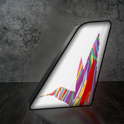 Carbbean Airlines Led Aircraft Tail aviation art 3D aircraft tail lamp in premium acrylic with LED.
