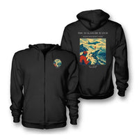 Thumbnail for VINTAGE G4344 - The Avalanche Watch - Premium Zipped Hoodie design on black