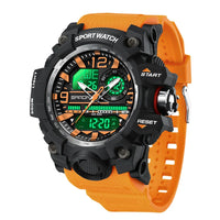 Thumbnail for Super Quality aviation-themed shock-resistant pilot watch, polished rugged stainless steel.