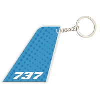 Thumbnail for Tail Boeing B737 (2) aviation shaped key chain, durable metal alloy.
