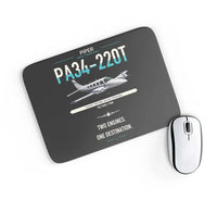 Thumbnail for Piper PA-34-220T Seneca V design on black rectangle mouse pad